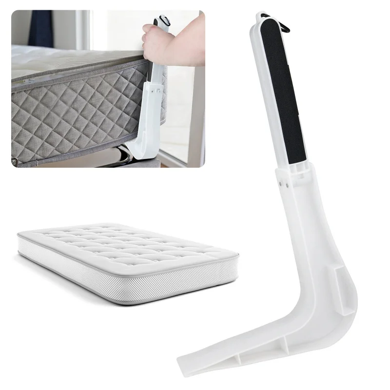 

Foldable Mattress Lifting Tool Patented Ergonomic Under Mattress Wedge Elevator for Changing Sheets, Effortless Bed Making