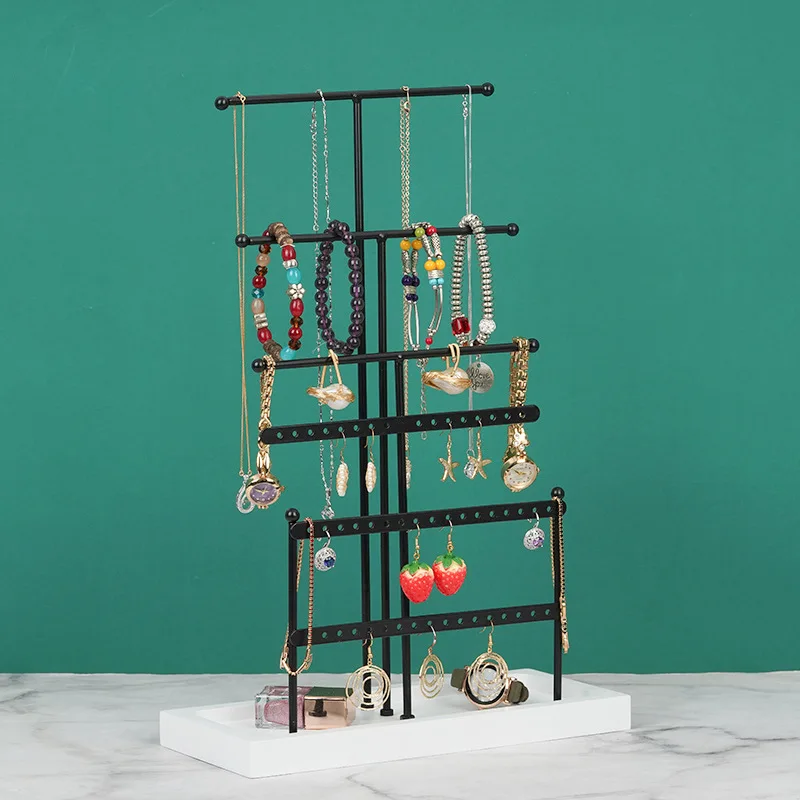

Multilayer Jewelry Tree Stand Tower Rack Necklace Bracelet Holder Jewelry Display Stand Jewelry Tower Earring Tray