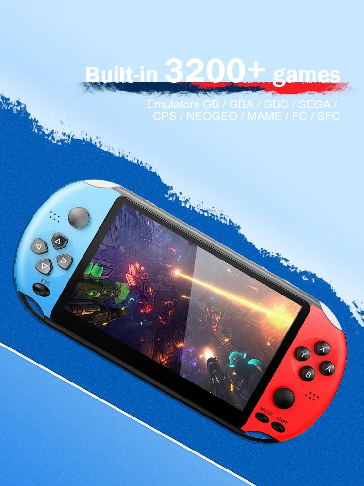 X1 / x9 / X12 handheld game console PSP nostalgic GBA / NES handheld game console 5-inch large screen handheld