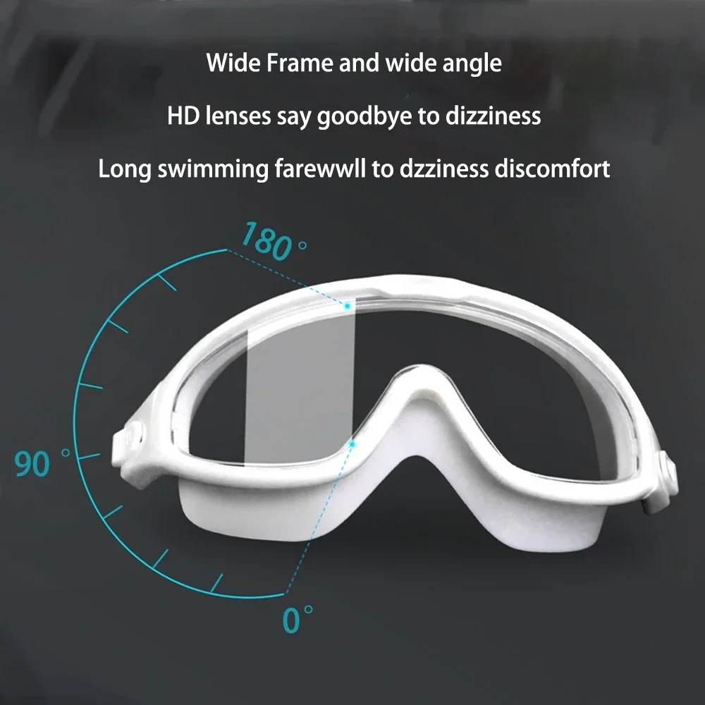 Clear Swimming Myopia Glasses Mask Anti Fog Opitical Transparant Google