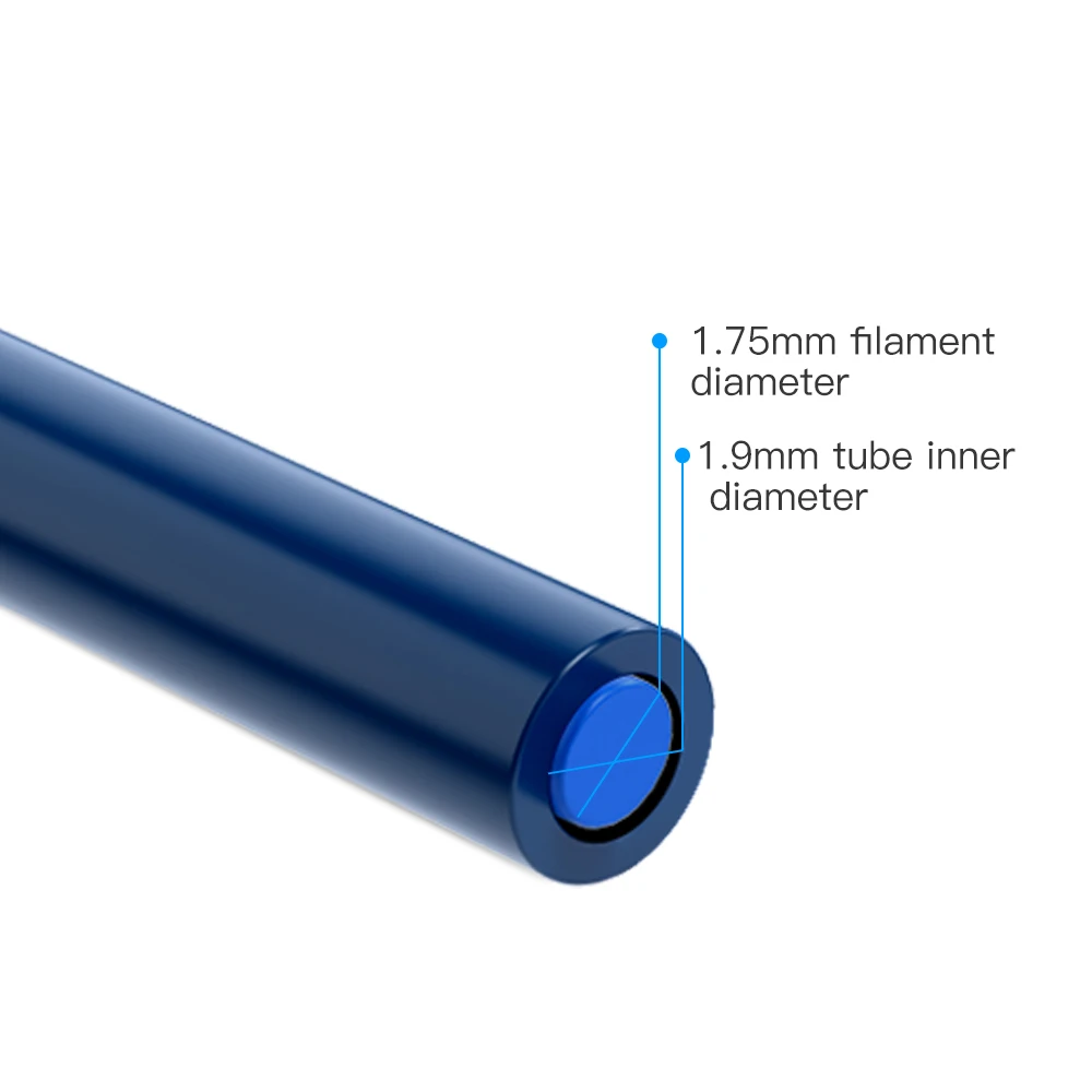 Capricorn Bowden Ptfe Tubulação 1m 2m xs Série 1.75 mm Filamento com Acessórios Pneumáticos & Cortador de Tubo para Creality 3d Impressoras - Imagem 2