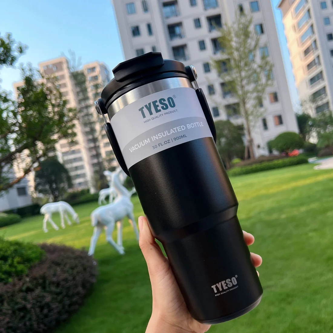 Tyeso Stainless Steel Coffee Cup Cold And Hot Double-layer Insulated Cup Tumbler Thermo Water Bottle Car Travel Mug Vacuum Flask 33 S01b20b1e0ce64d239d5a95151d923d35z