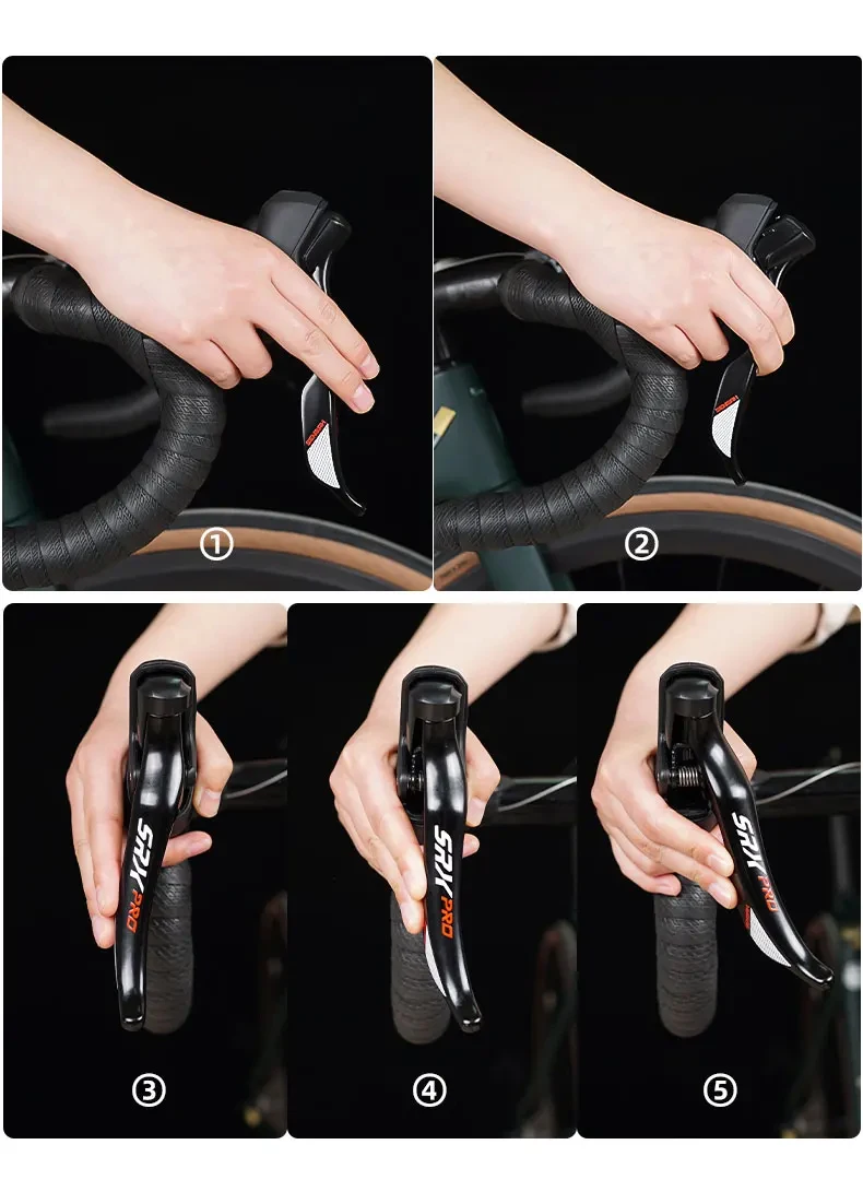SENSAH Rennrad-Schalthebel STI 2x7 2x8 2x9 2x10 2x11 1x11 1x12 Geschwindigkeitsbremshebel kompatibel für Shimano Claris Sora 105 oder SRAM – Detail 11