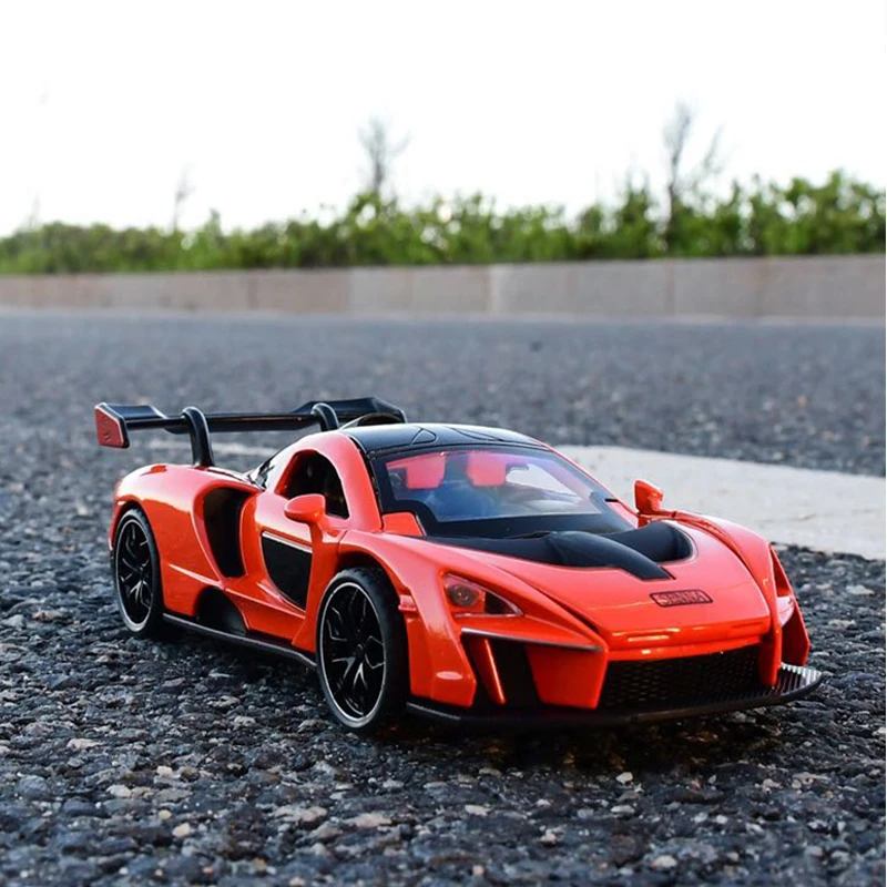 

Diecast 1:32 Alloy Model Car Miniature SENNA McLaren Simulation Metal Supercar Pull Back for Children's Gifts Kids Boys Hot Toys