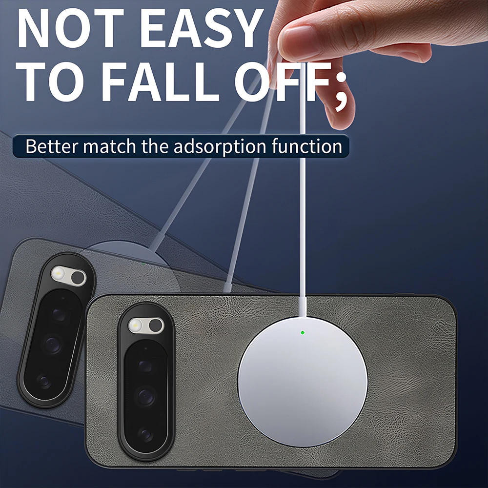 Magnetic Fashion PU Leather Shockproof Phone Case with Hard Plastic Protection