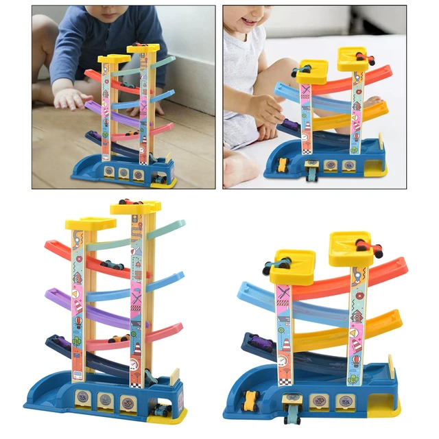 Montessori Toys Toddlers Car Ramp Race Tracks  Garage Cars Toy Parking -  Toys Car - Aliexpress