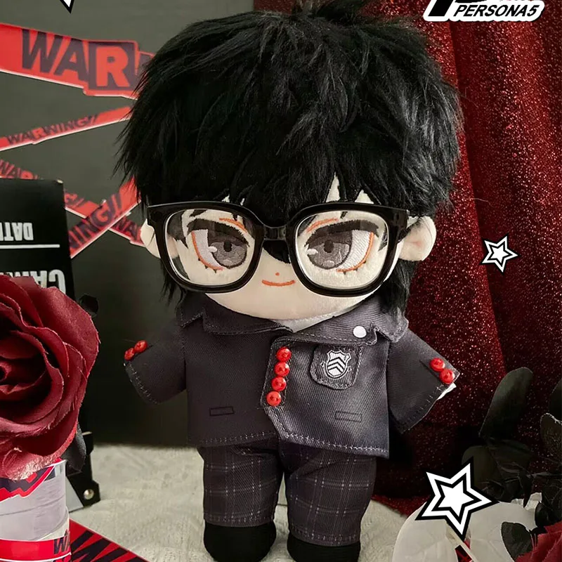 

Anime Persona 5 P5 Amamiya Ren Joker Cosplay Cute 20cm Plush Stuffed Cotton Dolls Dress Up Clothes Outfit Plushie Xmas Gift