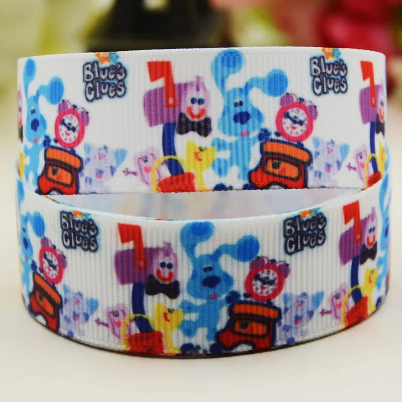 22Mm 25Mm 38Mm 75Mm Blues Strass Personaggio Dei Cartoni Animati Stampato Nastro In Grosgrain Decorazione Per Feste 10 Yards X-05197