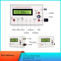 FG-100 DC 3.7-10V DDS Signal Generator LCD Display 1Hz-500KHz Functional Sine Triangle Square Frequency Sawtooth Wave Waveform 1