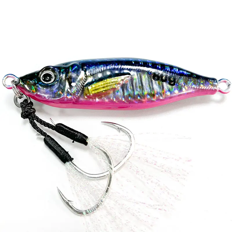Lot De 5 Leurres Métal Pour Pêche En Mer Ou Rivière – Chute Lente – Tailles 7-17cm