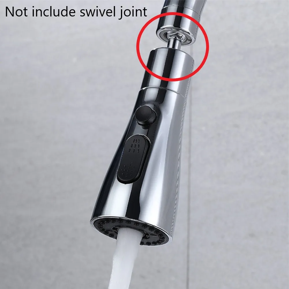 Water-Saving Pull-Out Faucet Sprayer Nozzle with 3 Spray Modes