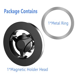 Magnetic Universal Smartphone Holder with Ring Mount (Magnetic Head)