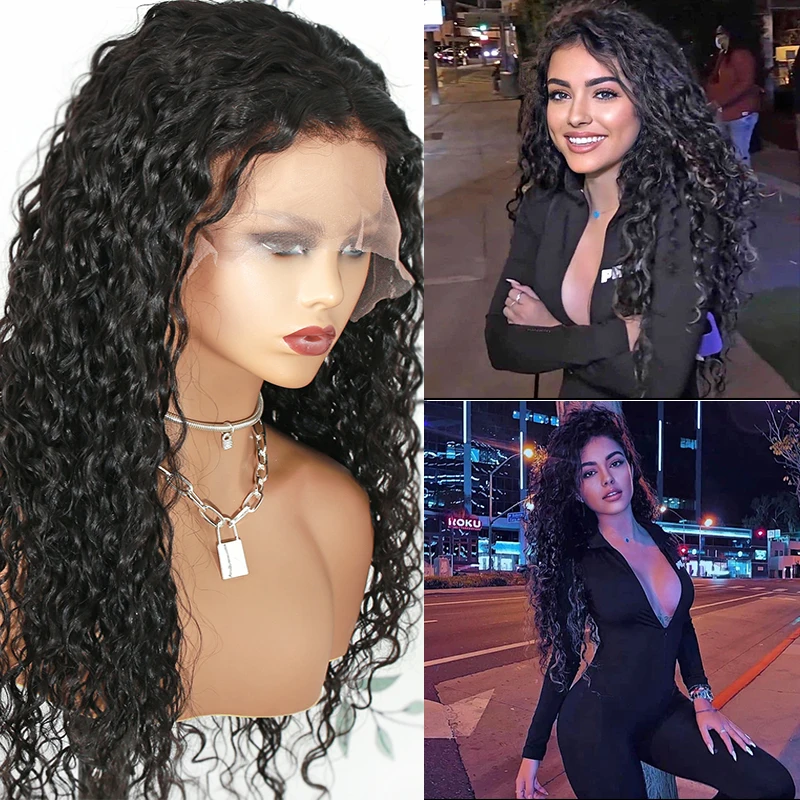 

Бразильские короткие вьющиеся волосы боб на кружевной передней стороне, парики с детскими волосами, фронтальный парик с глубокой волной для женщин, парик с волнистой кружевной сеткой