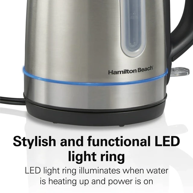 Electric Kettle, 1.7L Electric Tea Kettle with LED Illumination,Hot Water Kettle