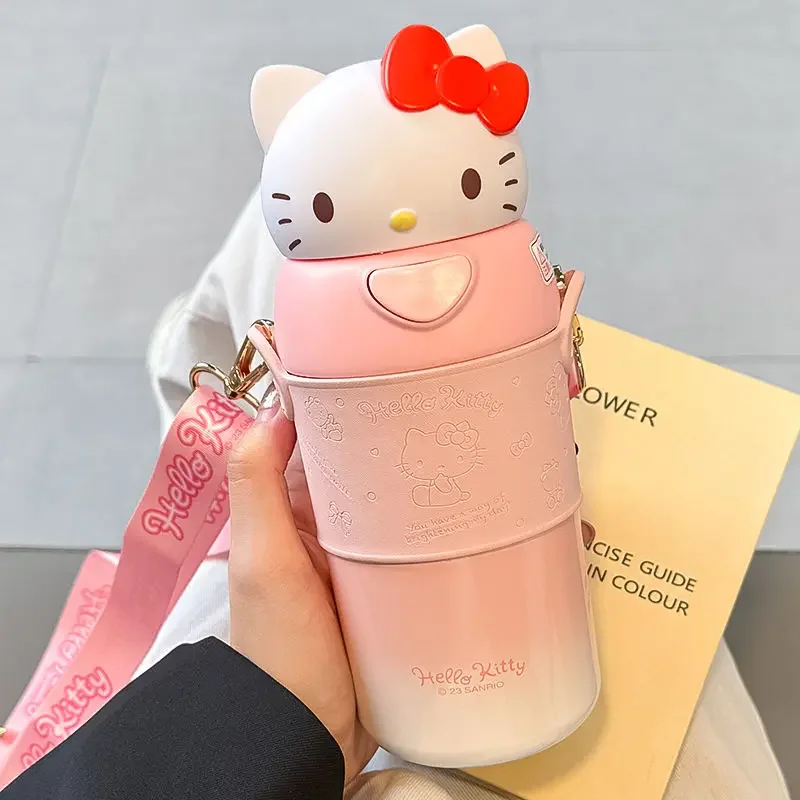 

Аксессуары Аниме периферийный мультяшный кавайный термос, чашка для женщин 2023, новая милая чашка с соломинкой, чашка для воды, праздничный подарок