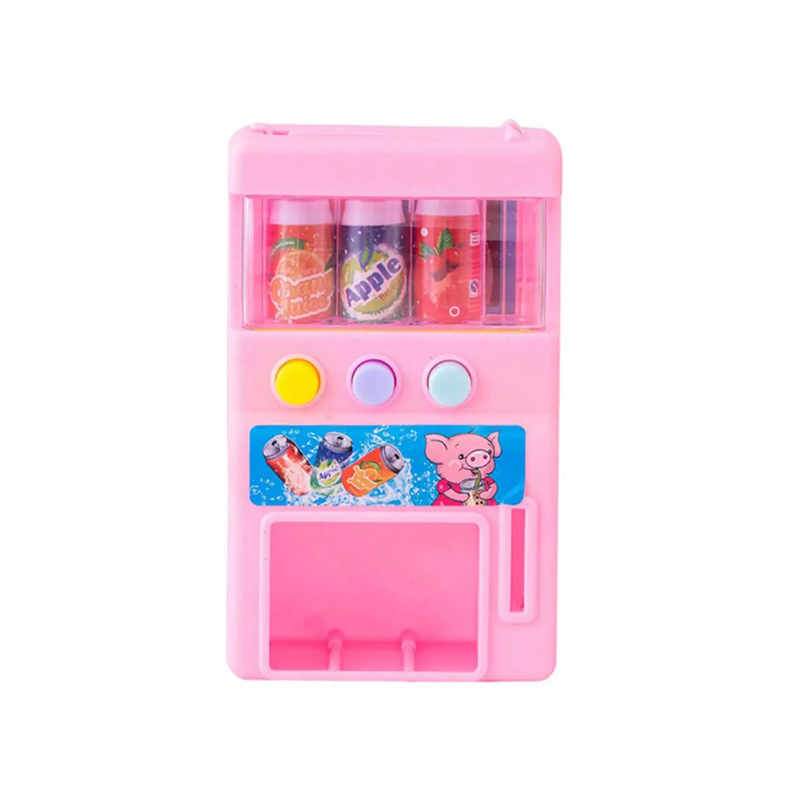 1~8PCS Hot-selling Children's Simulation Mini-coin-operated Beverage Vending Machine Self-service Beverage Cute Funny Toys For 3