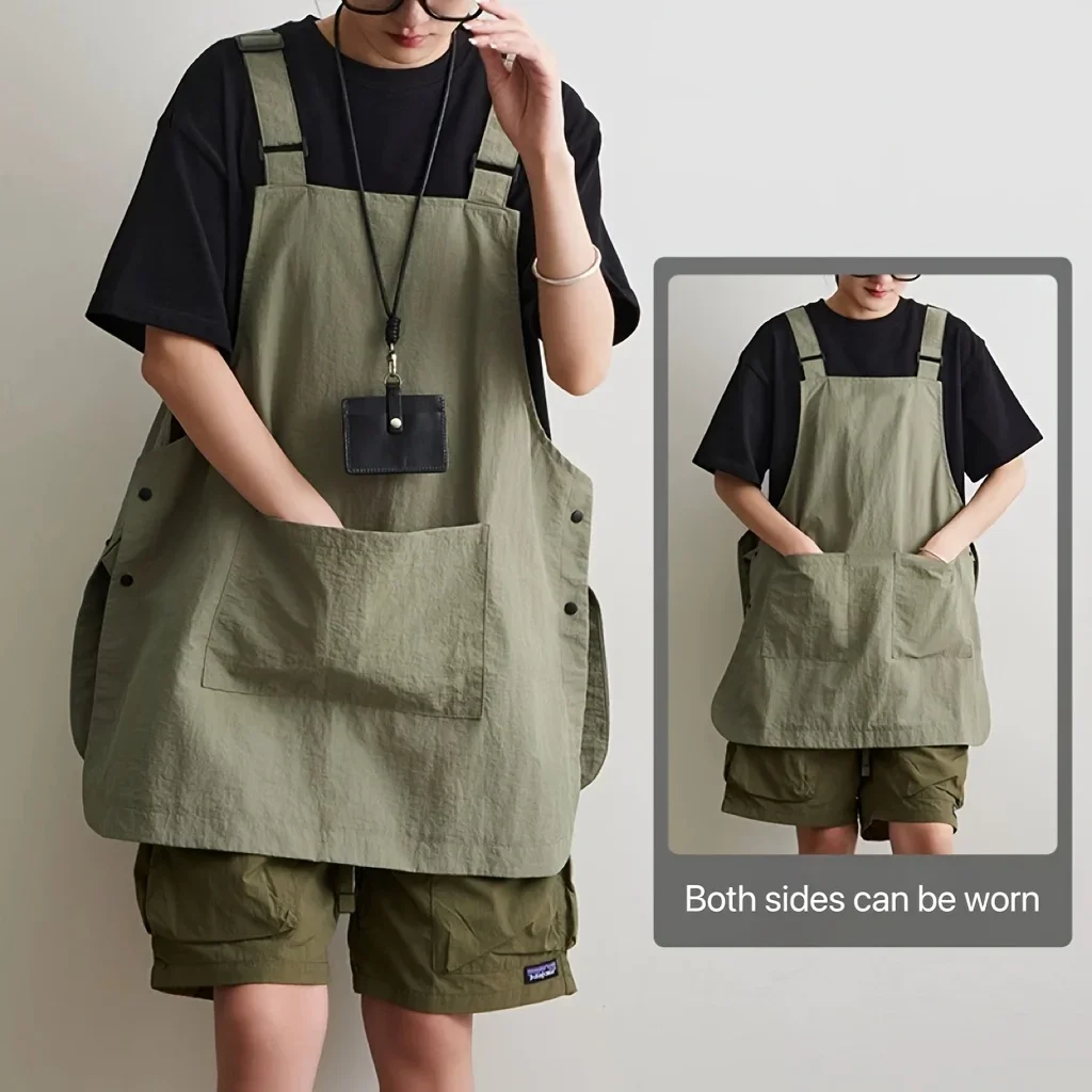 Japanese Waterproof Outdoor Barber Coffee Shop Catering Workwear Apron Unisex Household Kitchen Workwear