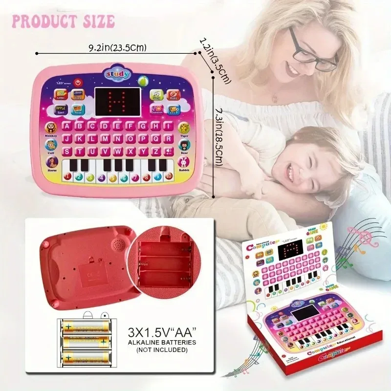 Led Tablet Learning Machine for Kids English Early Education Toy Intelligent Story Machine Childern Gift Multiple Functions 5