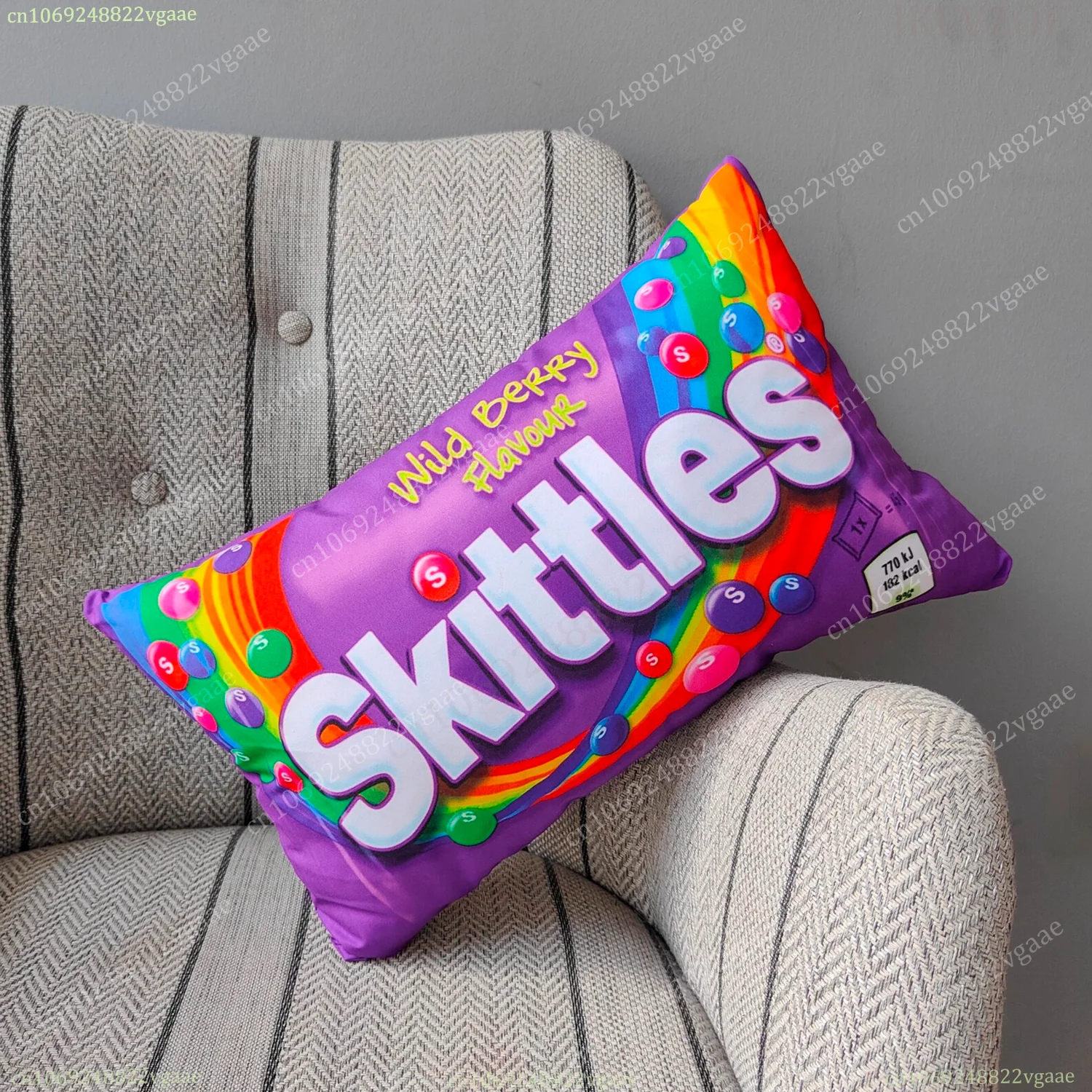 Funny Fruits Candy Skittles Pillowcase Bedroom Cushion Cover Sofa Cushions Bed Pillows Cover 40x60cm Pillow Case Car Office Seat 3