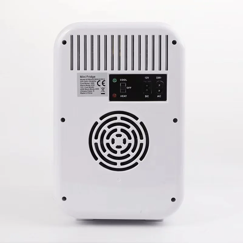 최고 판매 공장 직송 8L 실버 색상 차량용 냉장고 AC220V/DC12V 휴대용 차량용 냉장고 미니 냉장고 (차량 및 가정용)