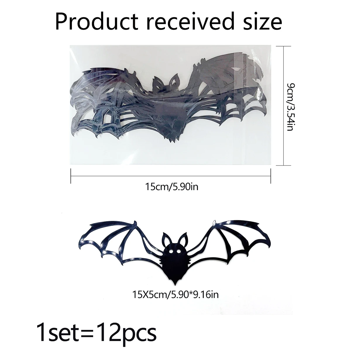 Boolavard DIY Halloween Party Fournitures PVC 3D Décoratif Effrayant