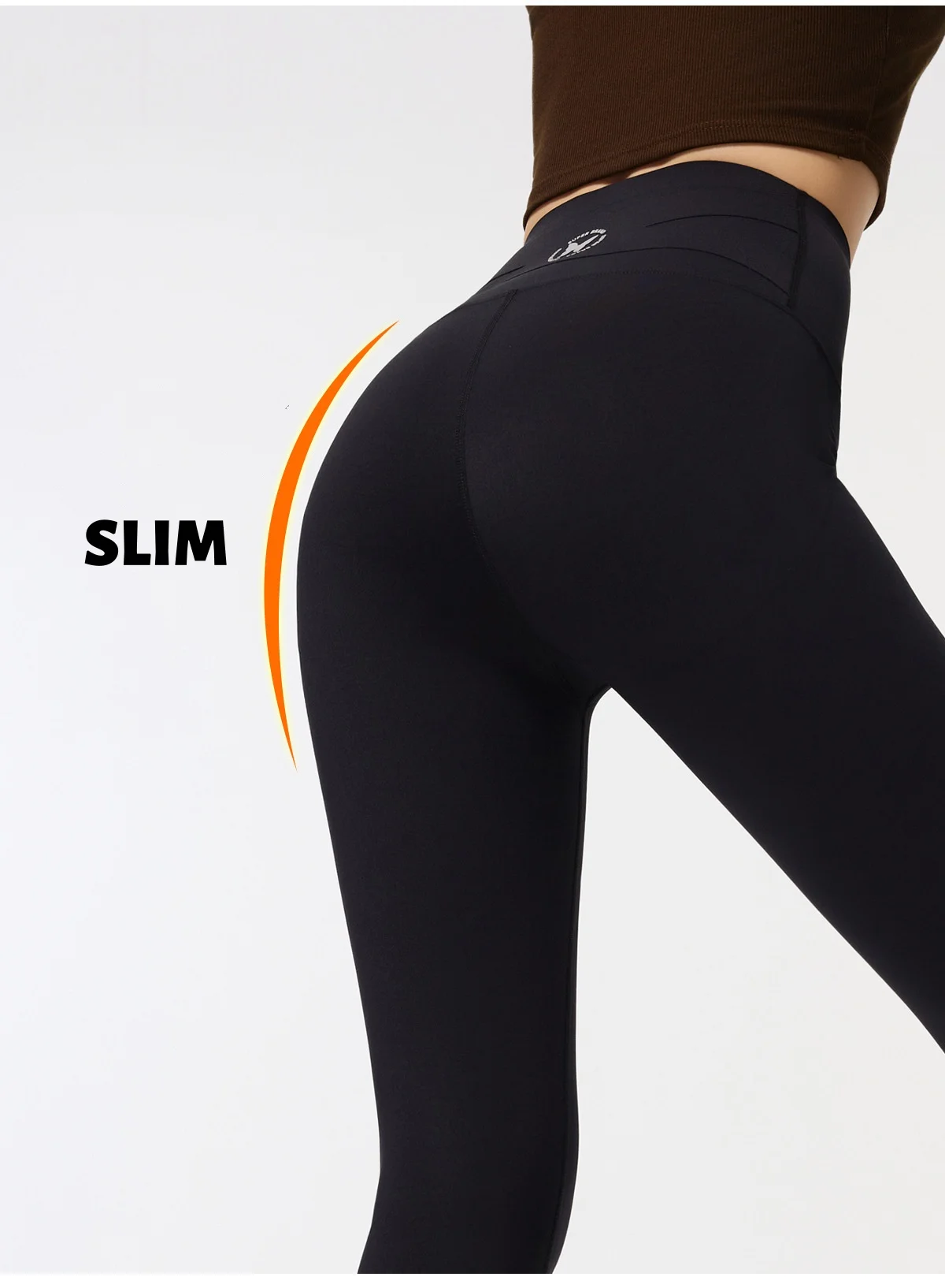 ملابس خارجية نسائية للخريف/الشتاء مبطنة بالصوف - سراويل يوجا سميكة غير قابلة للانزلاق للتحكم في البطن مع تمتد ناعم بدون خياطة