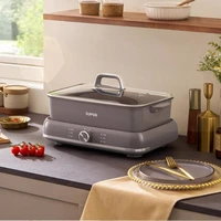 SUPOR 220V Split Electric Hot Pot Household 6L Large-capacity Electric Cooking Pot All-in-one Pot 2000W Frying Pan 2
