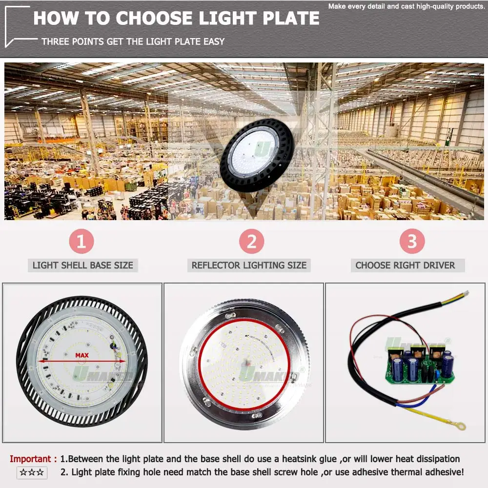 UFO LED High Bay Light for Industrial Lamp Replace
