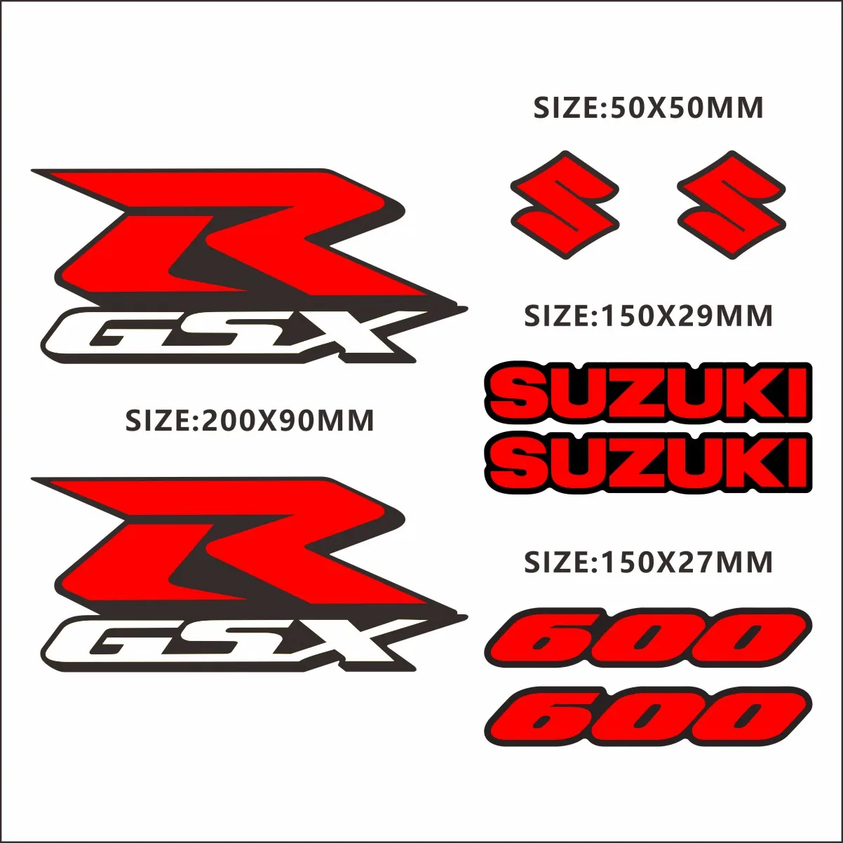 Ű GSXR ƼĿ Į 600 750 1000 ΰ Ʈ, GSX R ũ  ŰƮ