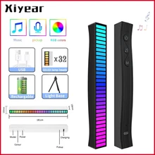 

3D APP Sound Control Light RGB Pickup Voice Activated Rhythm Night Lights Chargable Music Color Ambient LED Atmospher Lamp