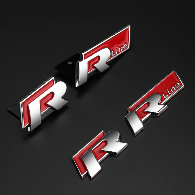 3D Metal Sport Sticker Badge Body Sticker For Volkswagen Golf R Rline Tiguan Touareg Polo GTI CC Passat r36 Scirocco Auto Parts