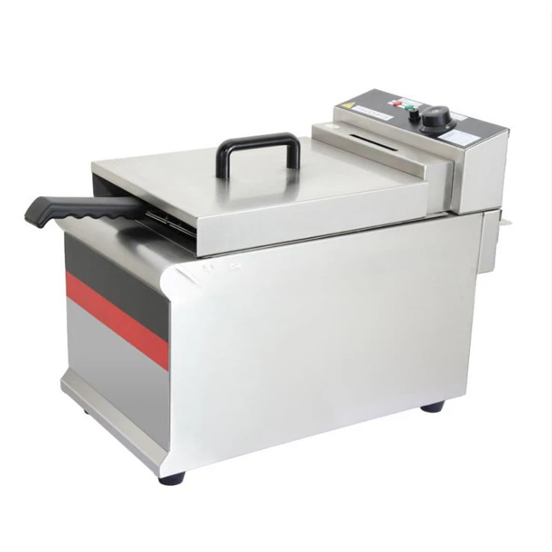 Electric Single Cylinder Fryer French Fries Fritters Chicken Machine Commercial Frying Machine