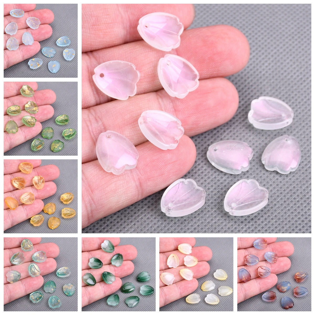 Cuentas De Cristal Para Fabricación De Joyas, Cuentas Europeas De Vid Flor Compatible Con Pandora