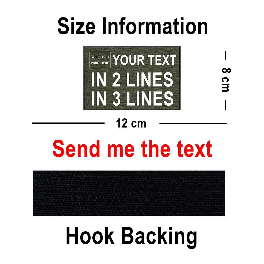 Custom Name Patches Custom Name Patch Logo Personalized Clothes Patches Stripe Badge On Backpack Wappen Emblems For Tactical Bag Dog Collar Harness clothing patches,embroidered patches,custom name patches,tactical patches
