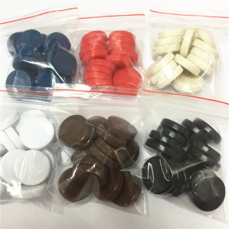 Chess Pieces And Board Chess Pieces Game Replacement Pieces 15Pcs/set 20mm新西洋双陆棋棋子骰子配件