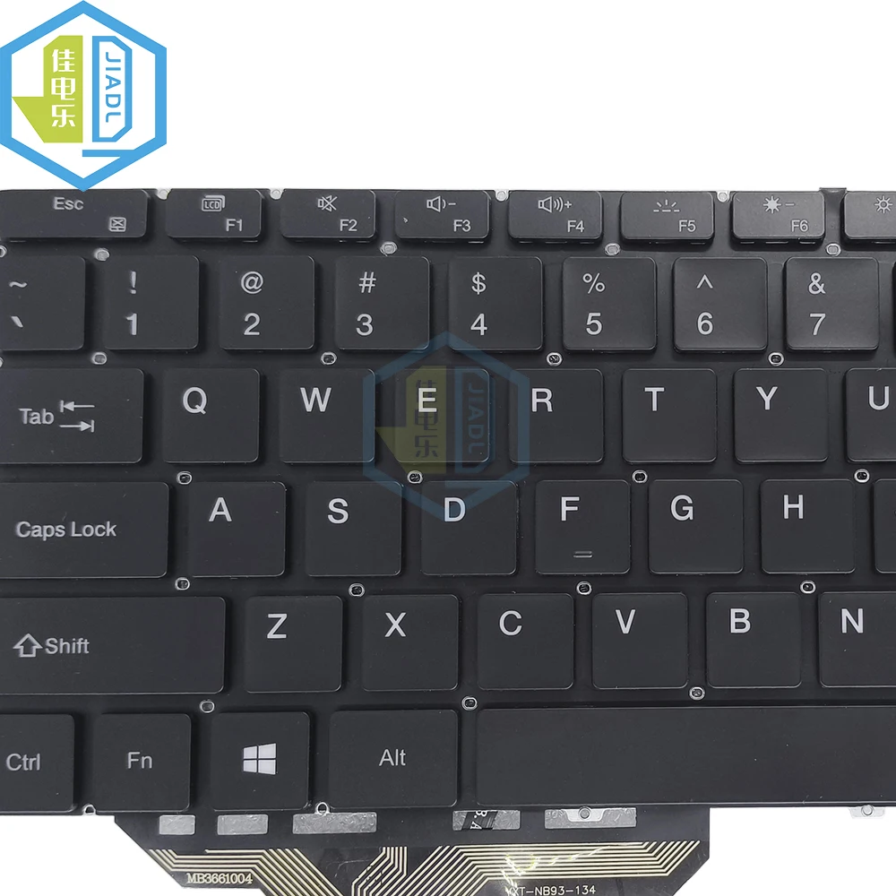 Teclado Retroiluminado Inglês dos Eua Teclado Retroiluminado para Notebook pc Mb3501021 Xk-hs197 Mb3501034 Xk-hs300 Mb3661004 Yxt-nb93134 - Imagem 2