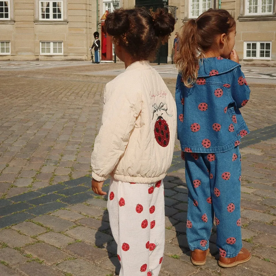 Children Clothing Baby Girls Beetle Sequined Dresses Kids Skirts Toddler Girls Jacket Embroidered Thickened Cotton Coats kids clothes,girls dress