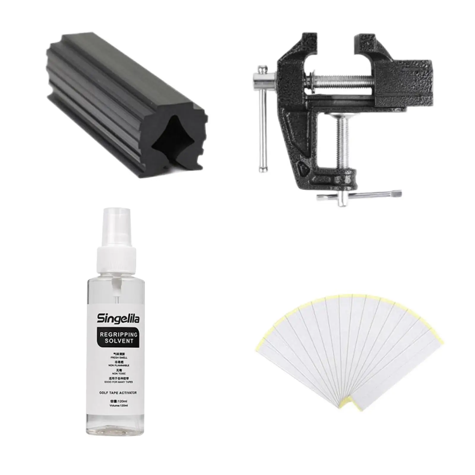 

Professional Golf Club Grip Double Sided Adhesive Tape Grip Solvent Set