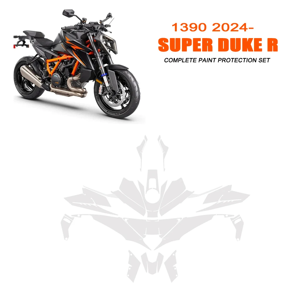 

Для 1390 Super Duke R 2024 новые аксессуары для мотоциклов полный набор для защиты краски ТПУ Защитная Наклейка для тела