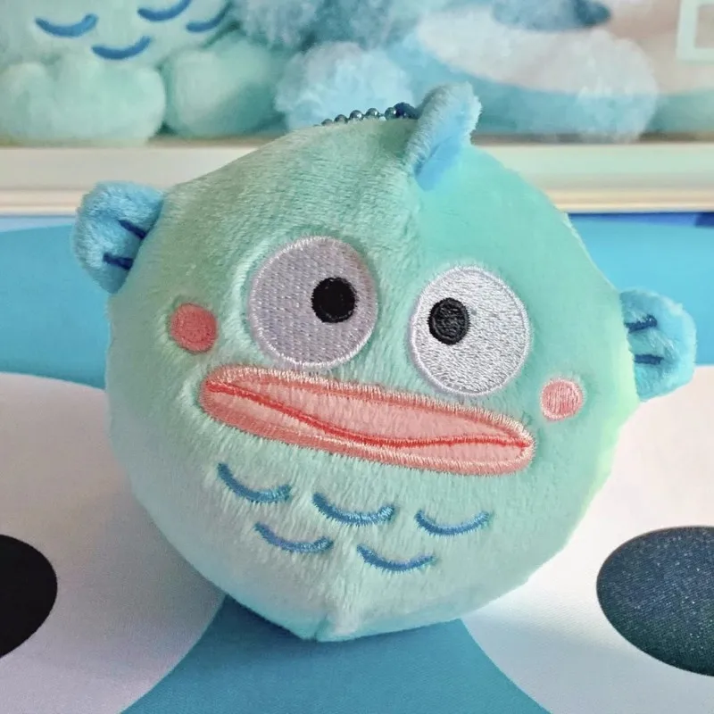 

Sanrio Hangyodon подвеска плюшевая кукла мультяшный брелок Мягкая игрушка симпатичный медленно Восстанавливающий форму декоративный подарок