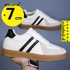 Sneakers Men Elevator Shoes Hidden Heels Genuine Leather Heighening Shoes For Man Increase Insole 7CM Optional Height Shoes 3