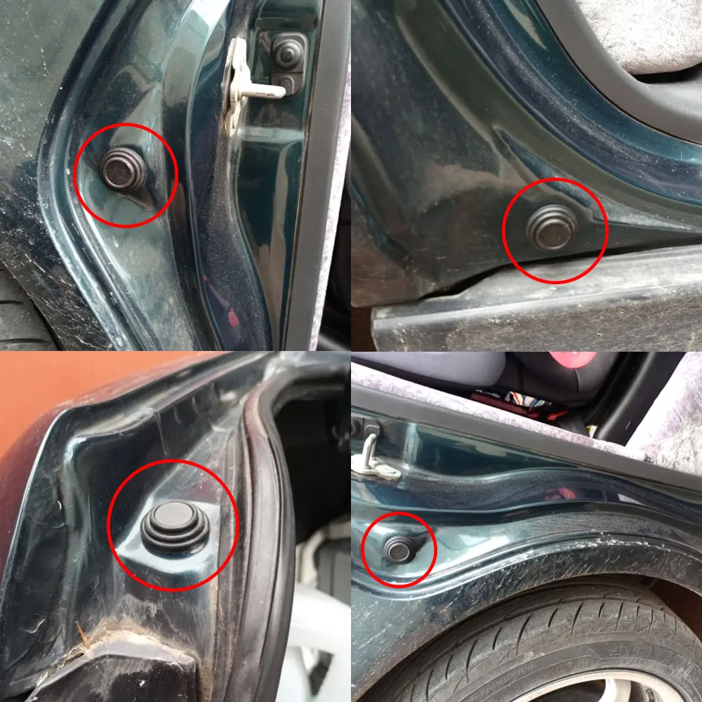 10pcs Car Door Anti shock Pad Hood Trunk Anti collision Silicone