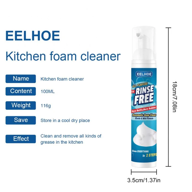 Multi-Purpose Foam Cleaner Kitchen Cleaner Spray Grease Stain  Remover/Removes Unwanted Stains 