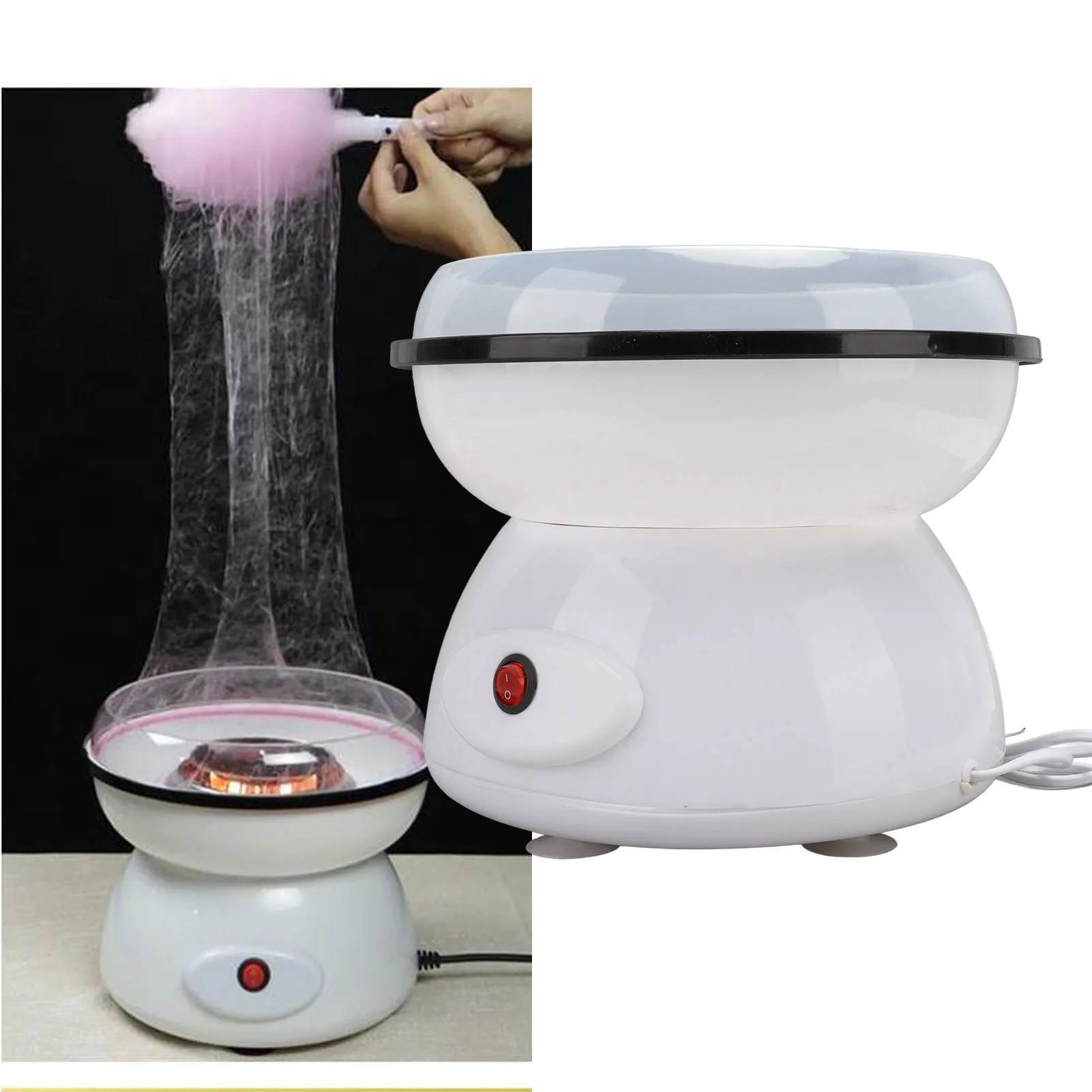 Floss Maker Portable  Machine Automatic Rapid Heating Low Noise Mini  Floss Machine for Kids EU Plug 230V 3