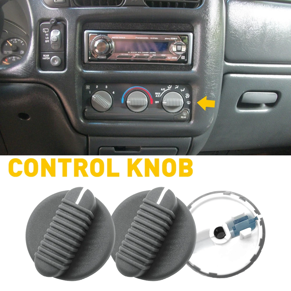 3pcs/set Air Conditioning Control Switch Knob For Chevrolet Blazer S10 Gmc Jimmy Sonoma 1998