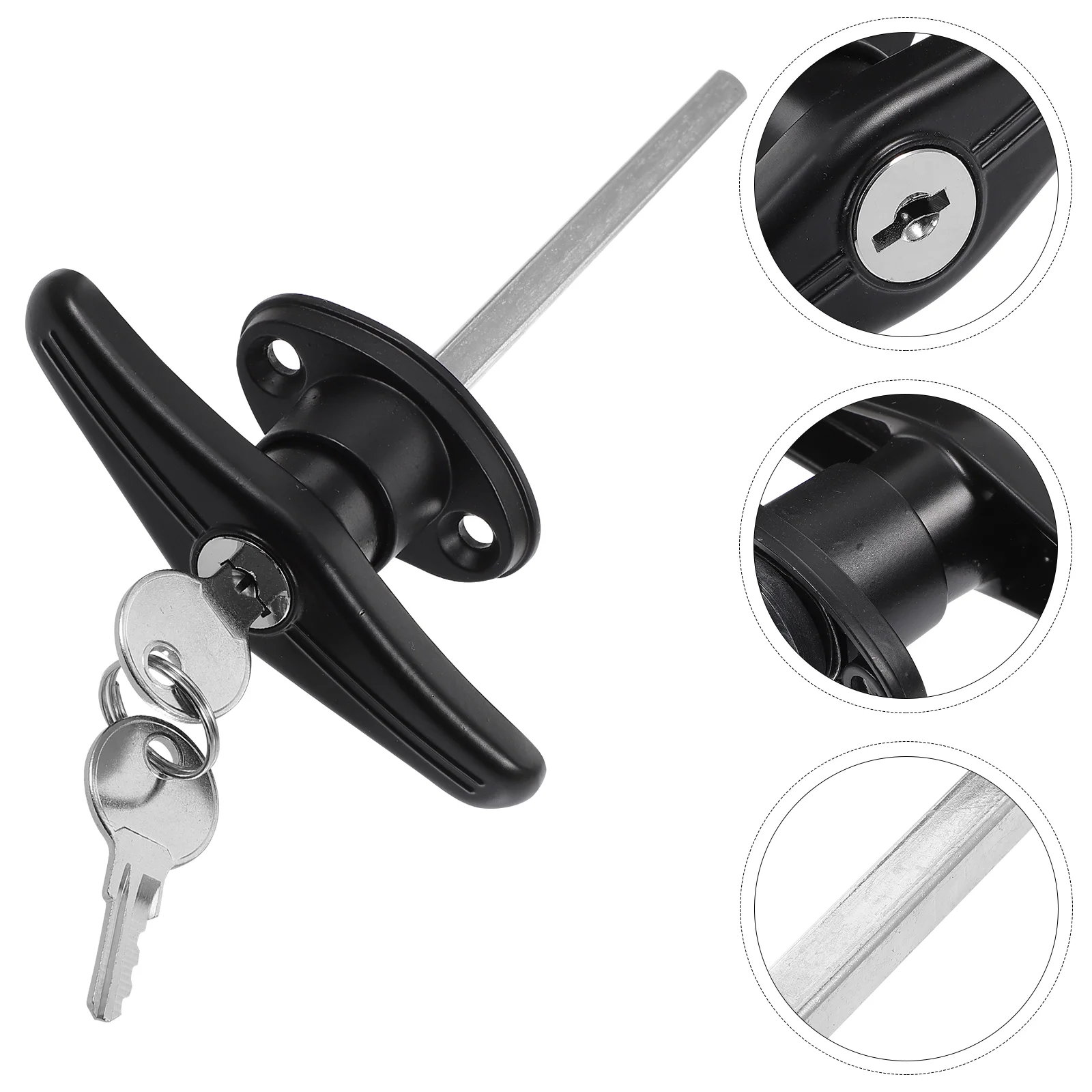 

Barn Door Handle Garage Door Handle With Lock Locking T-handle With Keys