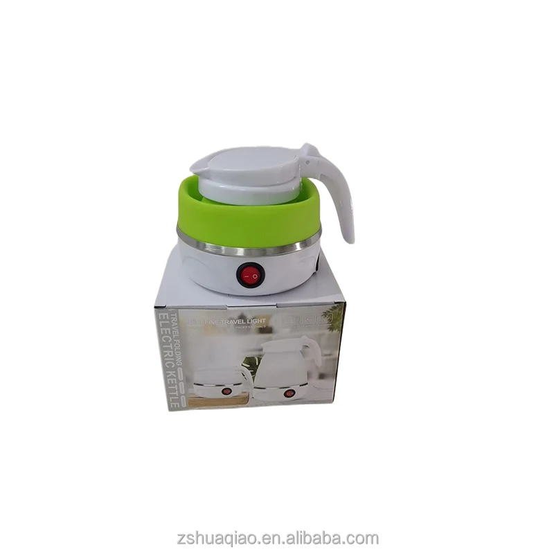 

Portable Teapot Water Heater 0.6L 600W 110/220V Foldable Electric Kettle For Travel Home Tea Pot Water Kettle Silica Gel