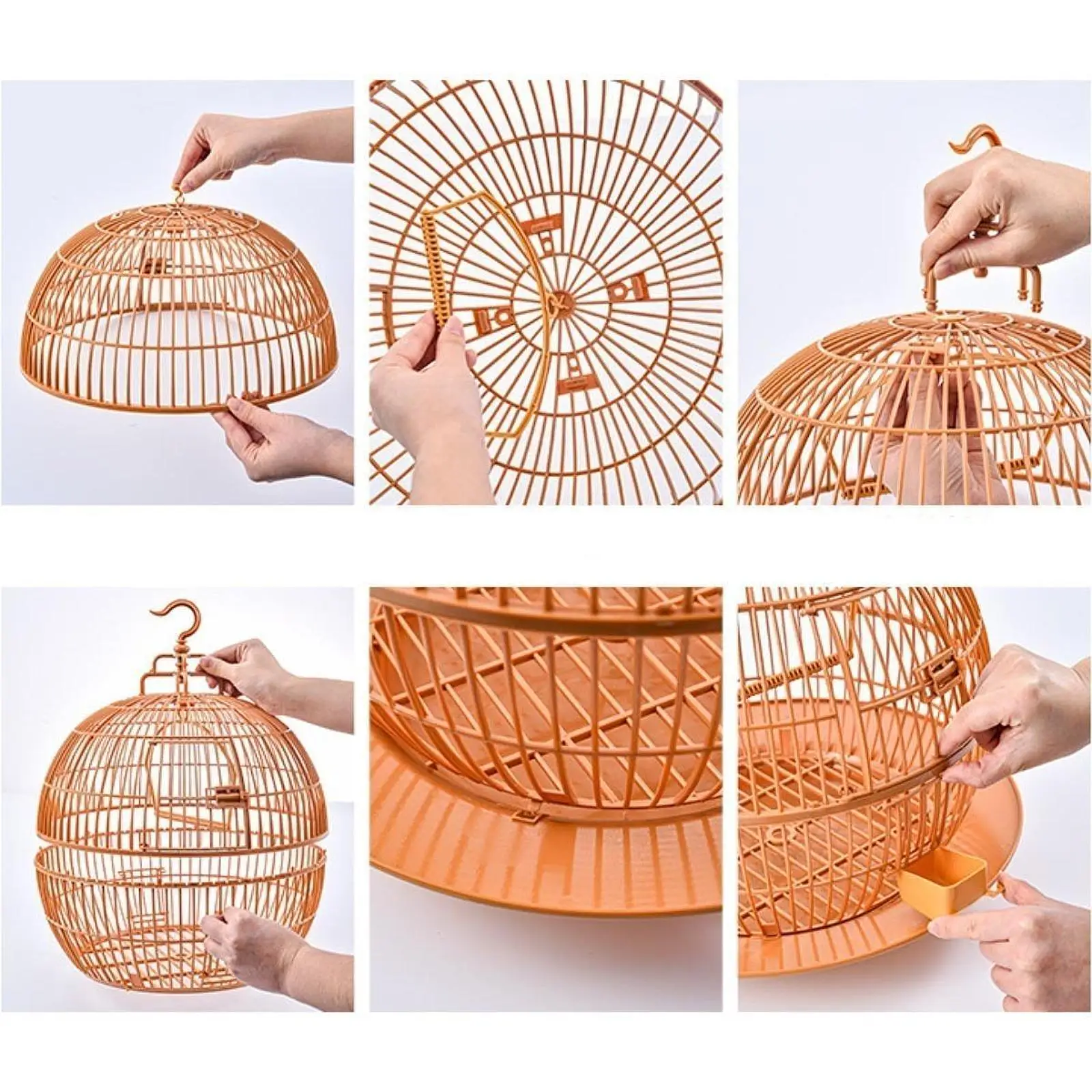 Bird Carrier Decorative Bird Supplies Mesh Bird House Birdcage for Small Birds