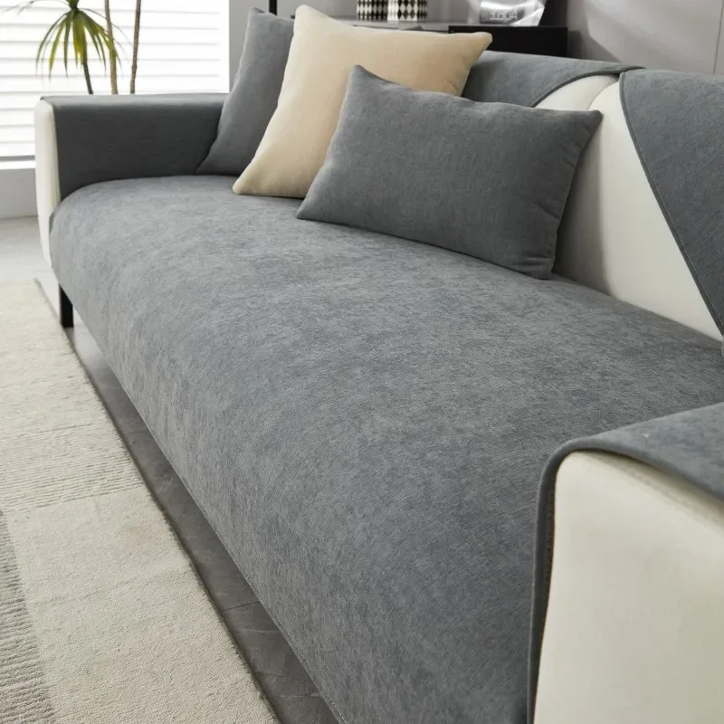 Four Seasons Universal Waterproof Sofa Cover Sofa Pet Changing Pad Nordic Modern Solid Color Non-slip Covers for Sofa Protective 3