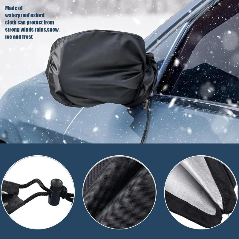 Car Rearview Mirror Side Mirror Protective Cover Dustproof and Waterproof Rearview Back Cover Protection Car Accessories